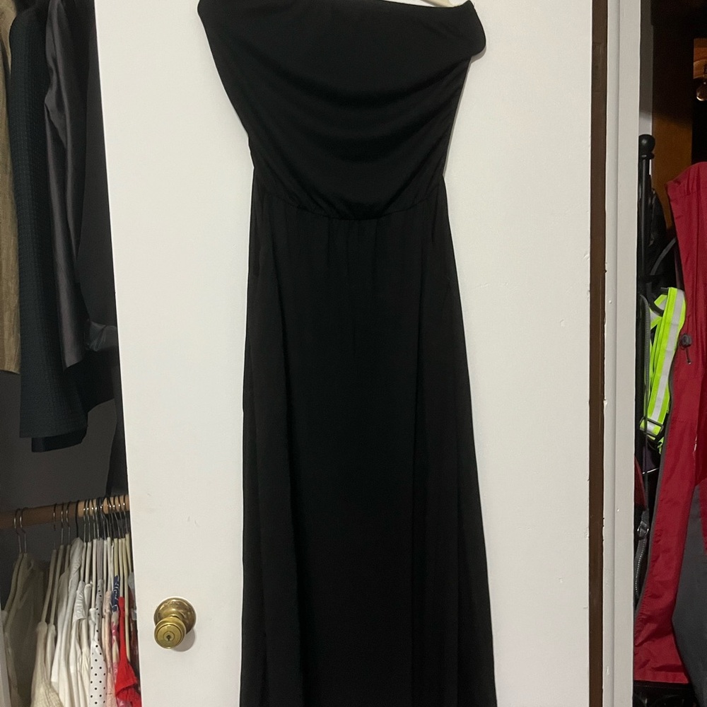 Elegant Black Strapless Dress